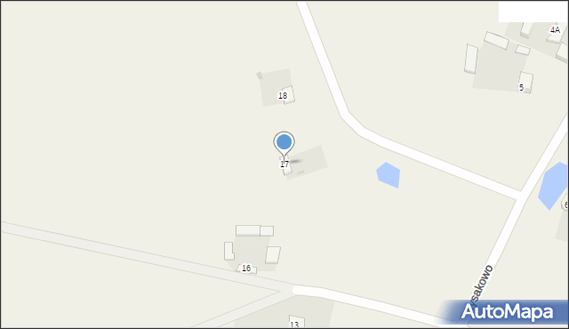 Łysakowo, Łysakowo, 17, mapa Łysakowo