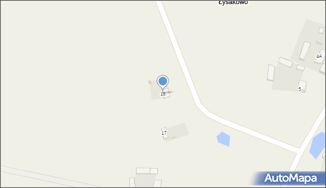 Łysakowo, Łysakowo, 18, mapa Łysakowo
