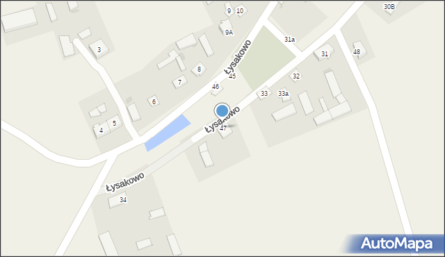 Łysakowo, Łysakowo, 47, mapa Łysakowo
