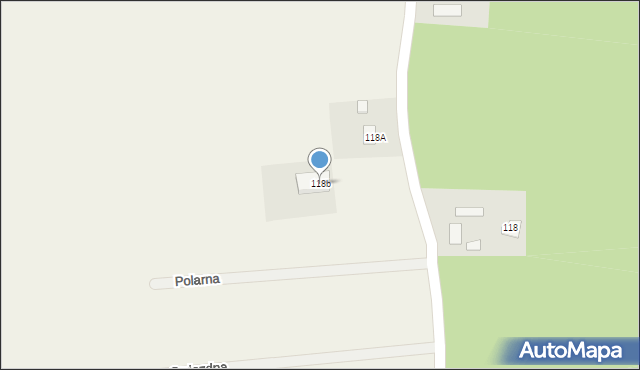 Łyse, Łyse, 118b, mapa Łyse