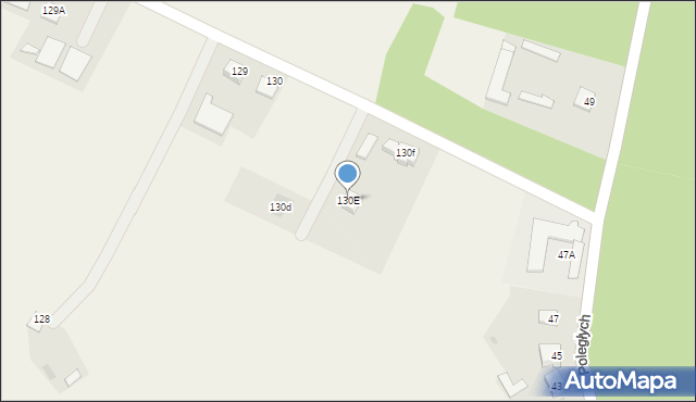 Łyse, Łyse, 130E, mapa Łyse