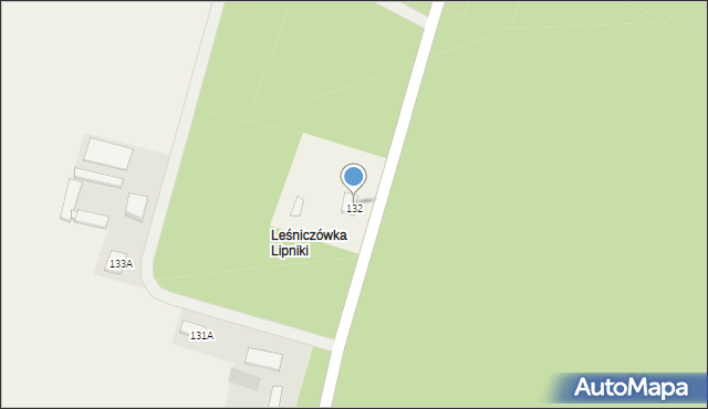 Łyse, Łyse, 132, mapa Łyse