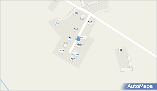 Łyse, Łyse, 56D, mapa Łyse