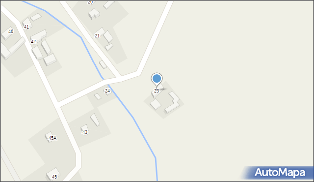 Łysiny, Łysiny, 23, mapa Łysiny