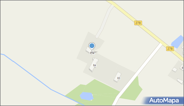 Łysiny, Łysiny, 85a, mapa Łysiny