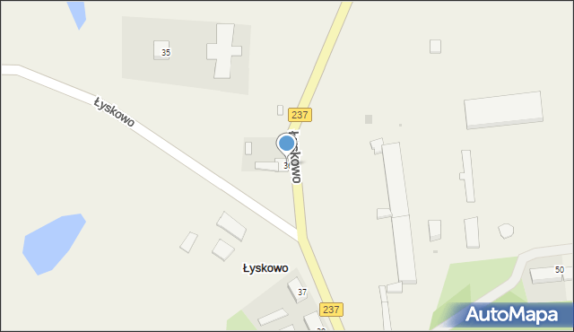 Łyskowo, Łyskowo, 36, mapa Łyskowo