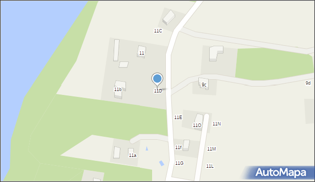 Łyśniewo Sierakowickie, Łyśniewo Sierakowickie, 11D, mapa Łyśniewo Sierakowickie