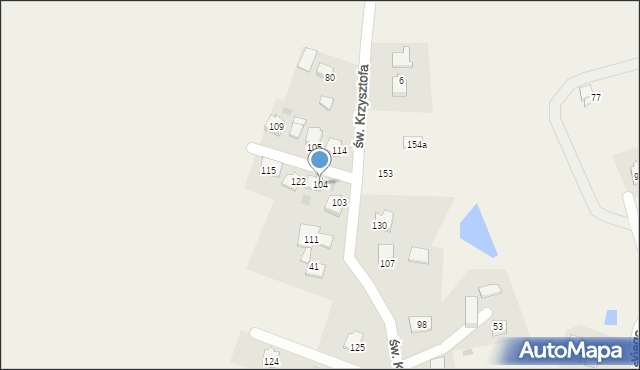 Łysokanie, Łysokanie, 104, mapa Łysokanie