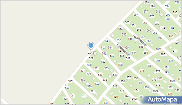 Łysokanie, Łysokanie, 1043, mapa Łysokanie