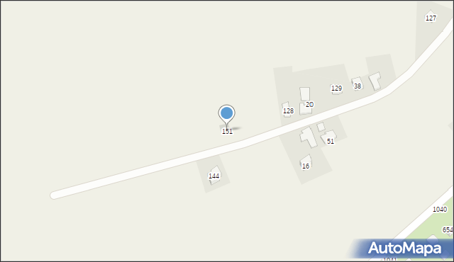 Łysokanie, Łysokanie, 151, mapa Łysokanie