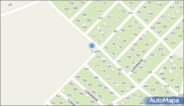 Łysokanie, Łysokanie, 202, mapa Łysokanie