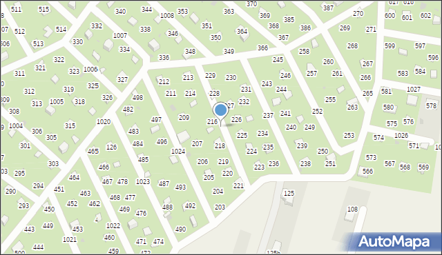 Łysokanie, Łysokanie, 222, mapa Łysokanie