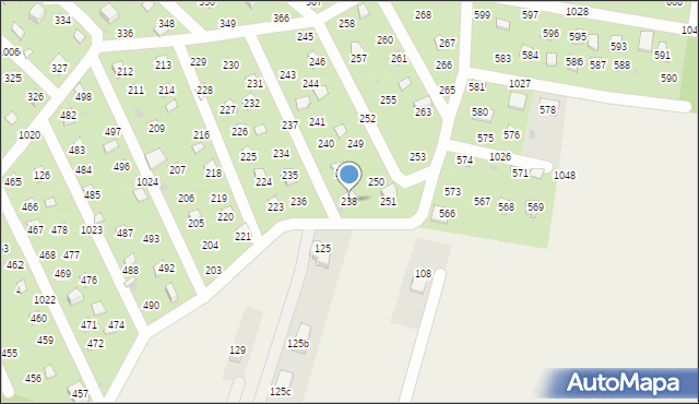 Łysokanie, Łysokanie, 238, mapa Łysokanie