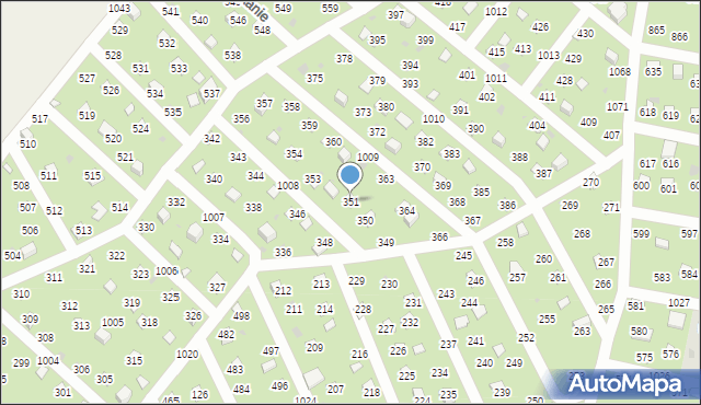 Łysokanie, Łysokanie, 351, mapa Łysokanie