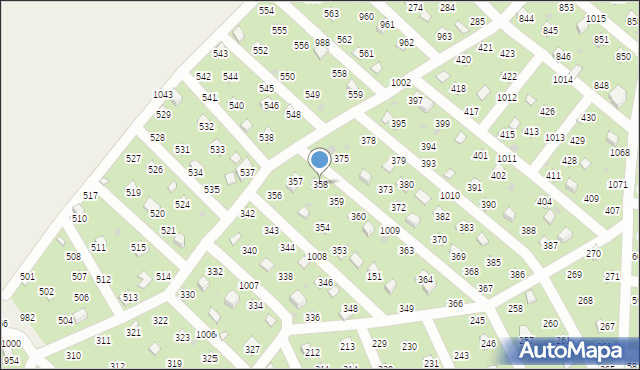 Łysokanie, Łysokanie, 358, mapa Łysokanie