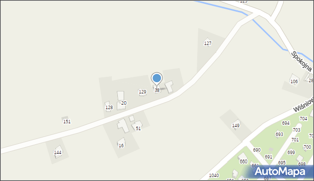 Łysokanie, Łysokanie, 38, mapa Łysokanie