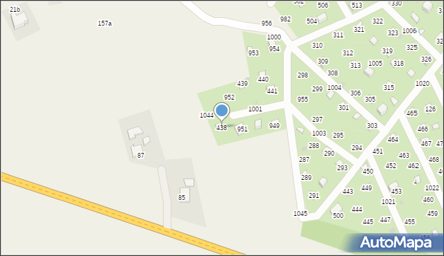 Łysokanie, Łysokanie, 438, mapa Łysokanie
