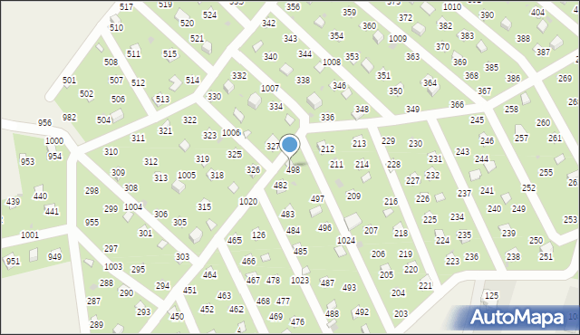 Łysokanie, Łysokanie, 499, mapa Łysokanie