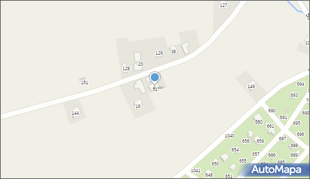 Łysokanie, Łysokanie, 51, mapa Łysokanie