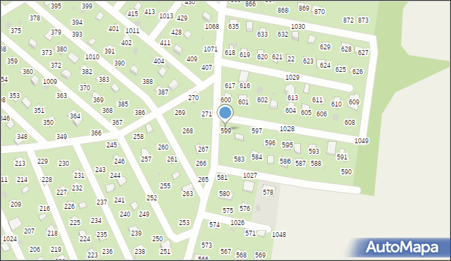 Łysokanie, Łysokanie, 599, mapa Łysokanie