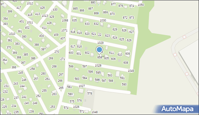 Łysokanie, Łysokanie, 604, mapa Łysokanie