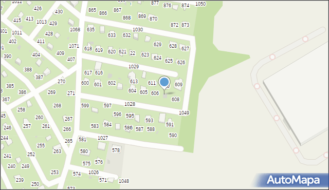 Łysokanie, Łysokanie, 607, mapa Łysokanie