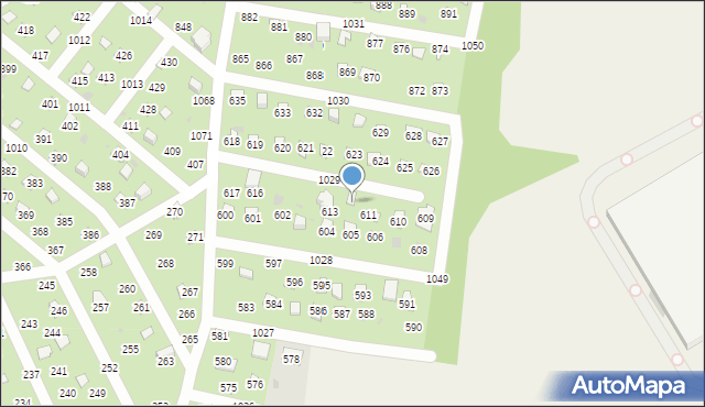 Łysokanie, Łysokanie, 612, mapa Łysokanie