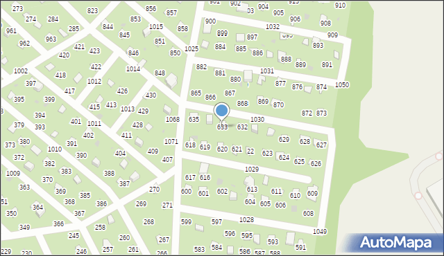 Łysokanie, Łysokanie, 633, mapa Łysokanie