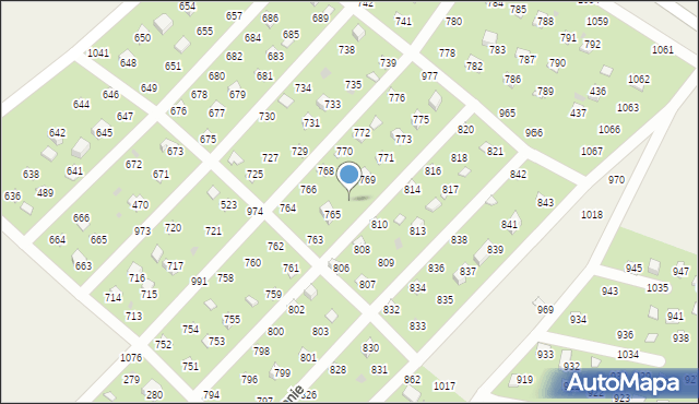 Łysokanie, Łysokanie, 767, mapa Łysokanie