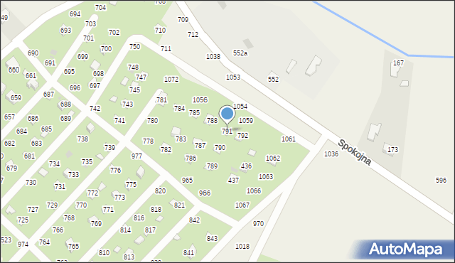 Łysokanie, Łysokanie, 791, mapa Łysokanie