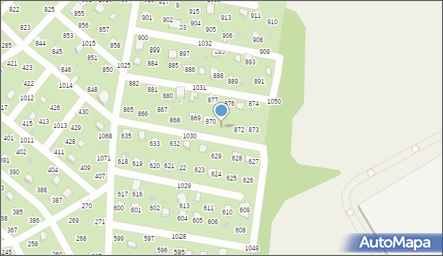 Łysokanie, Łysokanie, 871, mapa Łysokanie