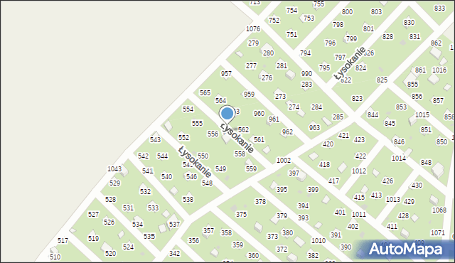Łysokanie, Łysokanie, 988, mapa Łysokanie