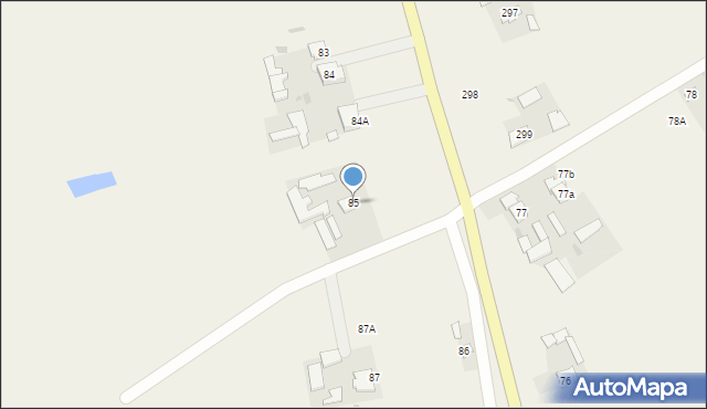 Łysołaje, Łysołaje, 85, mapa Łysołaje