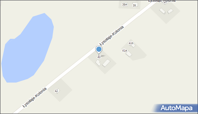 Łysołaje-Kolonia, Łysołaje-Kolonia, 41, mapa Łysołaje-Kolonia