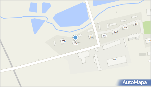 Łysołaje-Kolonia, Łysołaje-Kolonia, 65A, mapa Łysołaje-Kolonia