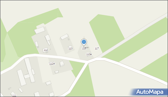Łysów, Łysów, 115, mapa Łysów