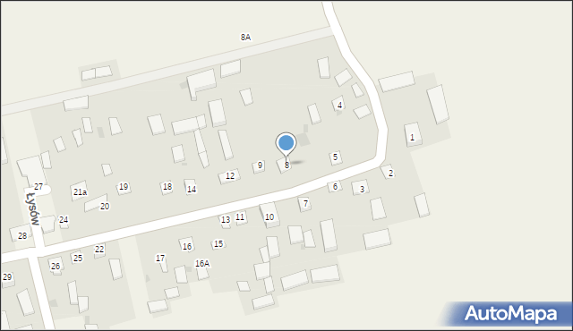 Łysów, Łysów, 8, mapa Łysów