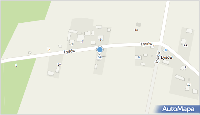 Łysów, Łysów, 5A, mapa Łysów