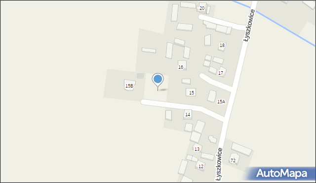 Łyszkowice, Łyszkowice, 15c, mapa Łyszkowice