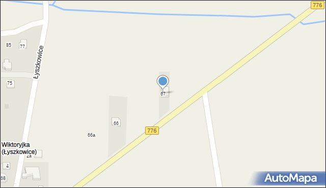 Łyszkowice, Łyszkowice, 67, mapa Łyszkowice