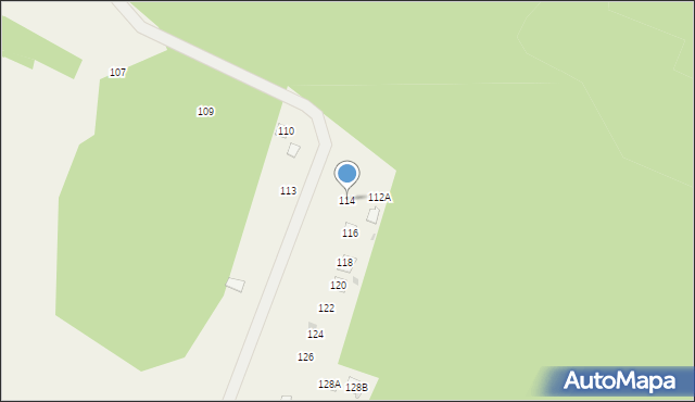 Łyszkowice, Łyszkowice, 114, mapa Łyszkowice