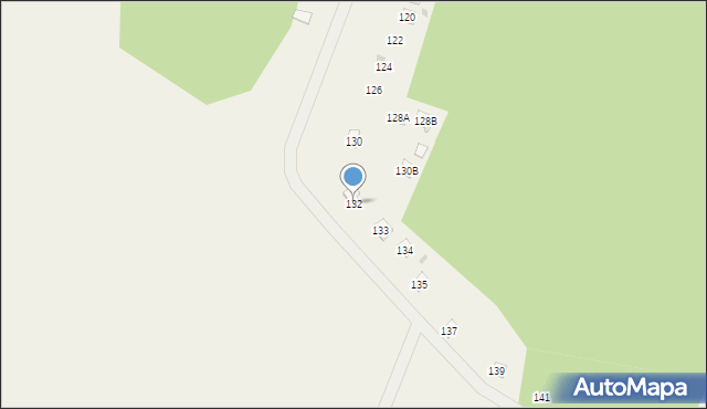 Łyszkowice, Łyszkowice, 132, mapa Łyszkowice