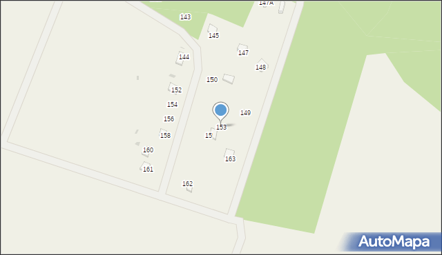 Łyszkowice, Łyszkowice, 153, mapa Łyszkowice