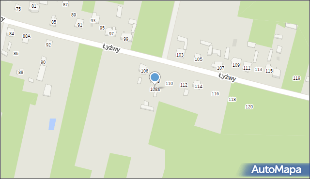Skarżysko-Kamienna, Łyżwy, 108a, mapa Skarżysko-Kamienna