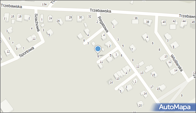 Stęszew, Łyżwiarska, 4, mapa Stęszew