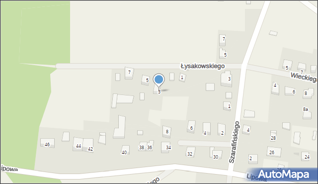 Strzepcz, Łysakowskiego Bernarda, 3, mapa Strzepcz