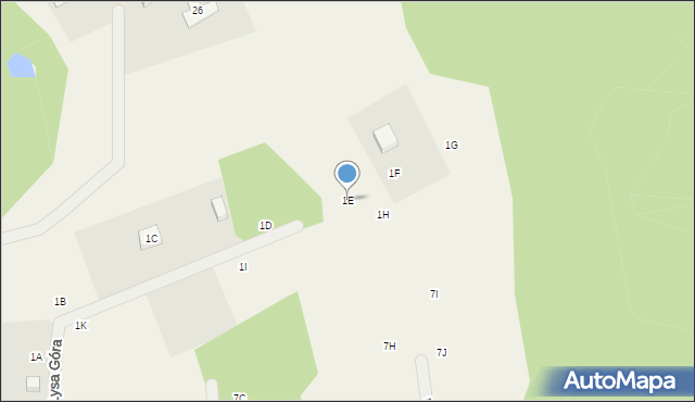 Sucha Huta, Łysa Góra, 1E, mapa Sucha Huta