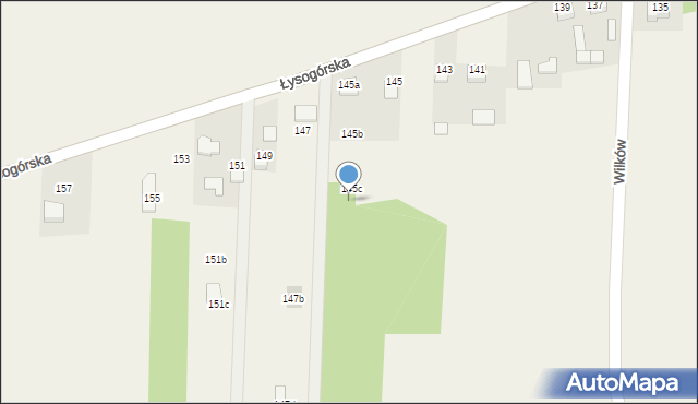 Wilków, Łysogórska, 145e, mapa Wilków