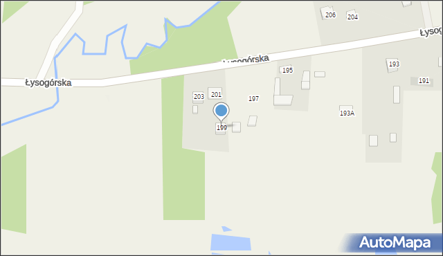Wilków, Łysogórska, 199, mapa Wilków