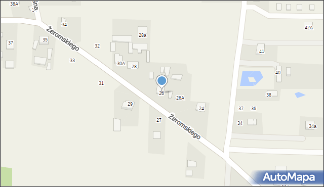 Wilków, Łysogórska, 26, mapa Wilków